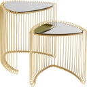 Side Table Wire Triangle Gold (2/Set)